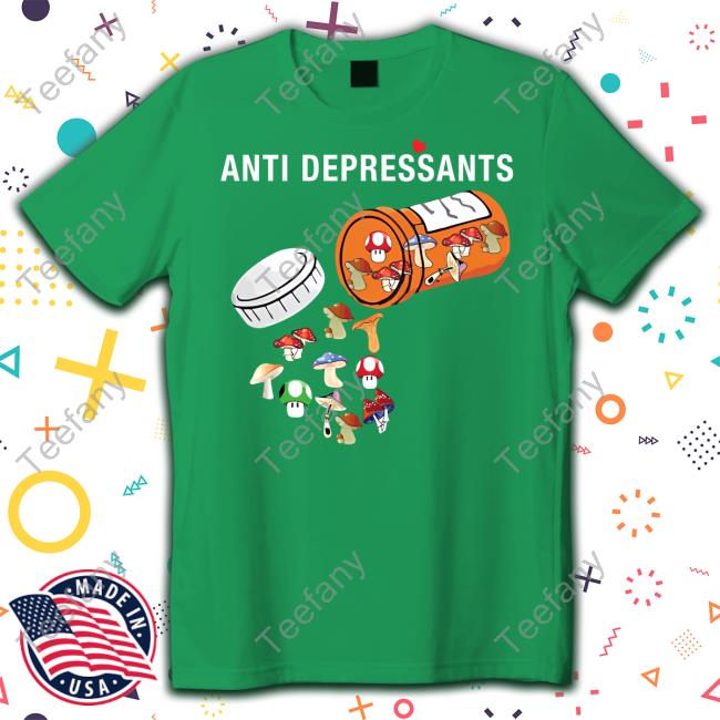 Antidepressants Mushroom Tee Shirts Apsychedelics